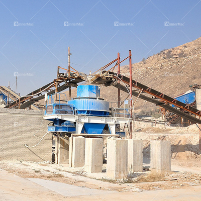 Areia móvel da mineração do triturador de pedra do impacto do eixo de Vsi que faz a máquina